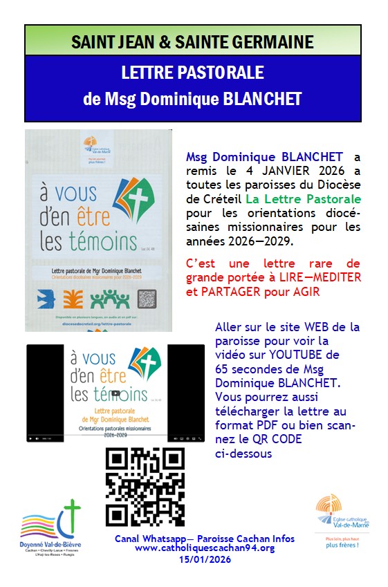 Sur Canal Whatsapp PAROISSE CAHAN INFOS