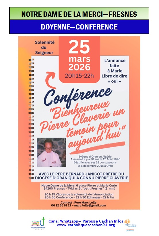 Conférence à Fresnes 25 03 2026