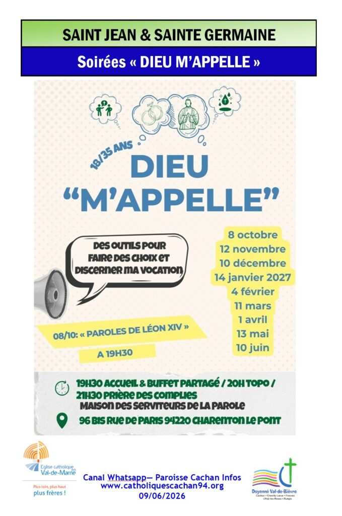 Soirées DIEU M'APPELLE